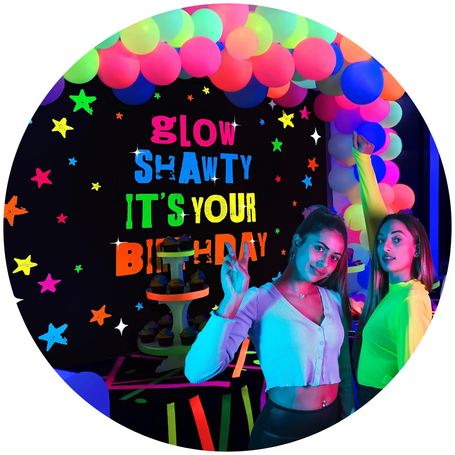 Cheerland Neon Party Supplies