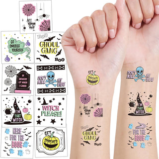 Pastel Halloween Temporary Tattoos (108pcs) 1
