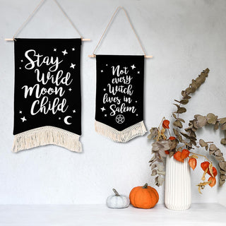 Hanging Cotton Banner for Halloween (2pcs) 1