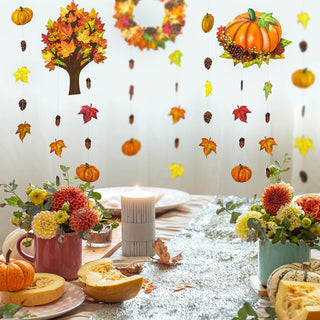 Fall Pumpkin and Leaf Garlands Set (6pcs) 2