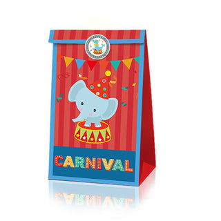 Circus Animals Paper Gift Bag  for Kids (12 pcs) 10