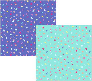 Rainbow Theme Fabric Napkins in Blue (6pcs)  1