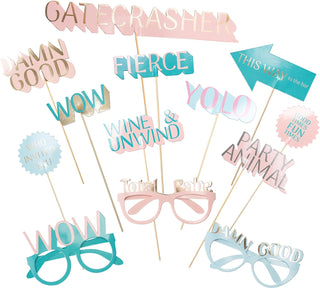 Pastel Photo Props for Girls Party Decorations (13pcs)  1