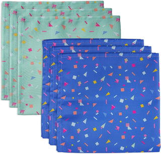 Rainbow Theme Fabric Napkins in Blue (6pcs)  2