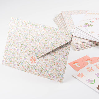 Pastel Woodland Fairy Invitation Cards with Envelope and Stickers Set (12Pcs) 2
