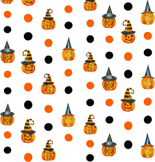 'Trick or Treat Boo' Happy Halloween Pumpkin Polka Dots Garland (52Ft) 1