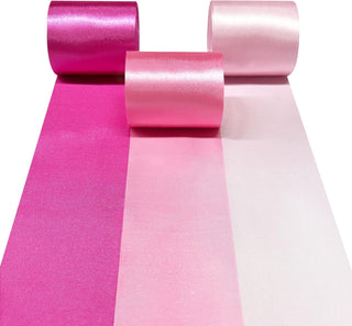 Engagement Party Ombre Pink Hot Pink Satin Ribbon (197Ft) 1