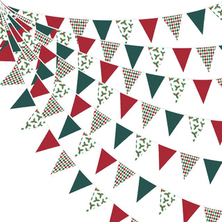 Christmas Pennant Bunting Flags 32ft 1