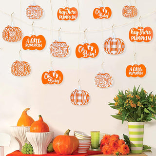 Halloween Little Pumpkin Acrylic Tree Ornaments（18Pcs） 1