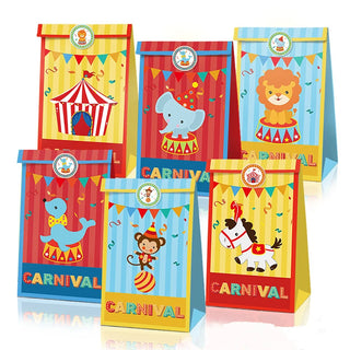 Circus Animals Paper Gift Bag  for Kids (12 pcs) main