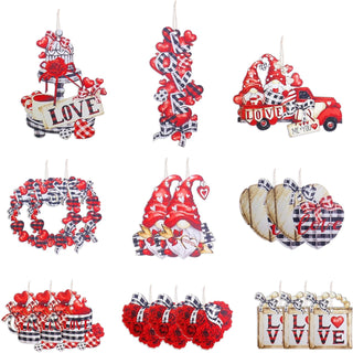 18Pcs Valentine's Day Decorations Gnome Tree Ornaments 1