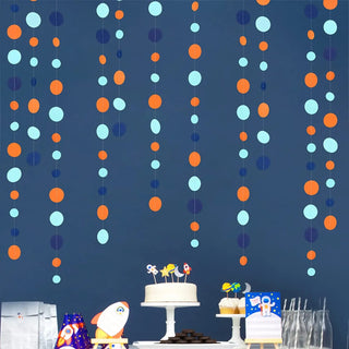 Circle Garlands Set in Blue and Orange (4pcs) 1