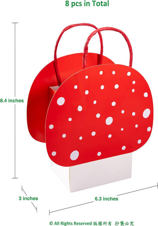 Small Red Mushroom Gift Bag Set (8pcs) 2