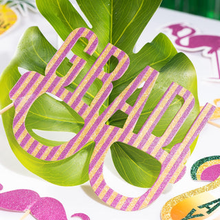 Tropical Photo Booth Props for Summer Graduation Party (14pcs ) 5