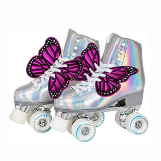 Lovely Girls Shoes Sneaker Purple Butterfly Wings Shoes Accessories 3