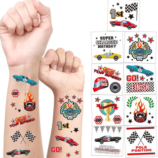 Racing Car Theme Temporary Tattoos (108pcs) 1