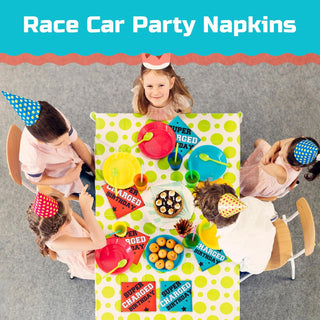 Racing Car Fabric  Napkins (6pcs)  3