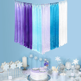 Frozen Party Purple Blue Satin Ribbon Decorating Streamer (197Ft) 2