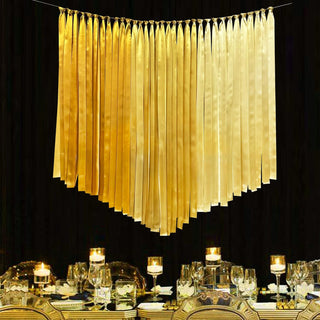 197Ft × 1.97" Gold Party Decorations Ombre Gold Ribbon Streamer 2