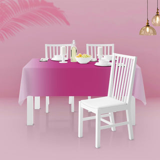 Gradient Tablecloth in Pink and White (54"x108") 2