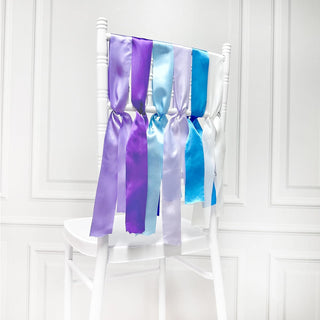 Frozen Party Decoration Satin Ribbon in Purple Blue & White (197Ft) 2