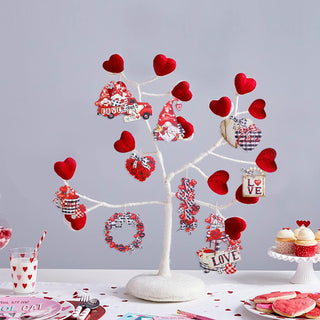 18Pcs Valentine's Day Decorations Gnome Tree Ornaments 2