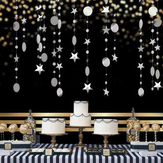 Silver Moons and Stars Garlands (39Ft) 2