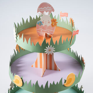 3-tier Bunny Easter Cupcake Stand DEtails