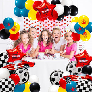 Racing Car Theme Balloon and Garland Backdrop Kit (62 pcs) 3