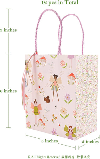 Woodland Fairy Gift Bag with Ribbon (12pcs) 3
