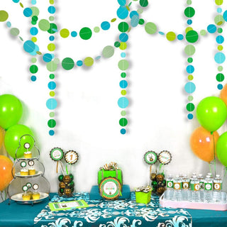 Under the Sea Circle Garlands in Green and Blue (52ft) 3