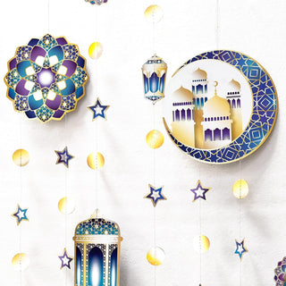 Ramadan Garlands Set in Purple, Blue and Gold (6pcs) 3