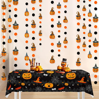 'Trick or Treat Boo' Happy Halloween Pumpkin Polka Dots Garland (52Ft) 3