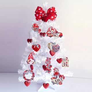 18Pcs Valentine's Day Decorations Gnome Tree Ornaments 3