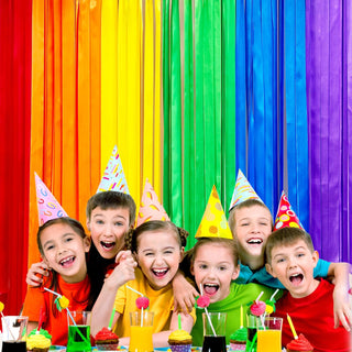 Rainbow Theme Party Colorful Satin Ribbon Streamer (197Ft) 2