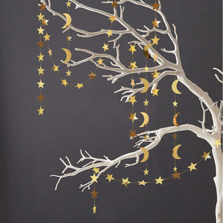 Star and Moon Garland Streamers in Gold (52ft) 2