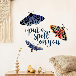 Bohemian Wall Sticker Decor for Halloween With Moth And Butterfly 4