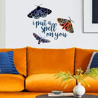 Bohemian Wall Sticker Decor for Halloween With Moth And Butterfly 3