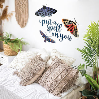 Bohemian Wall Sticker Decor for Halloween With Moth And Butterfly 5