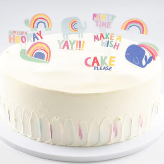 Rainbow Theme Cupcake Toppers Set (20pcs) 3