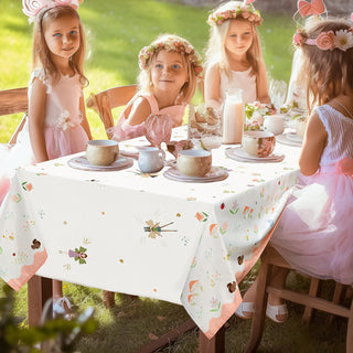 Woodland Fairy Tablecloth in White (9X5ft) 5