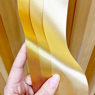 Gold Theme Party Decoration Ombre Gold Satin Ribbon (197Ft) 3