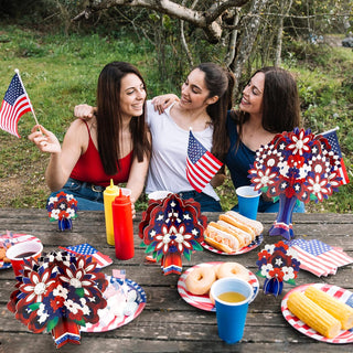 Independence Day Table Decorations in Red, Blue and White (6pcs) 4