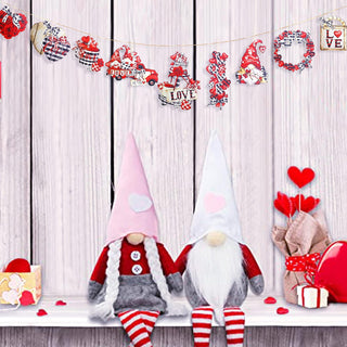 18Pcs Valentine's Day Decorations Gnome Tree Ornaments 4