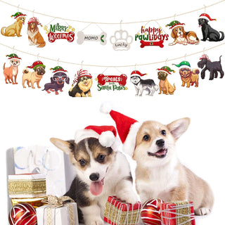 18Pcs Dog Christmas Tree Ornaments Merry Woofmas Happy Pawlidays 3