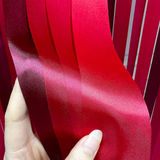 Red Theme Party Ombre Red Satin Ribbon (197Ft) 4