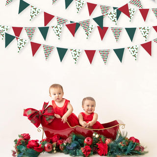 Christmas Pennant Bunting Flags 32ft 4