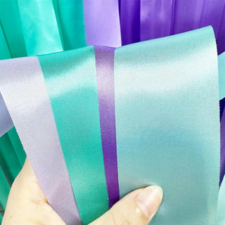 Mermaid Party Balloons and Ribbon Curtain in Teal and Purple  (197Ft) 4