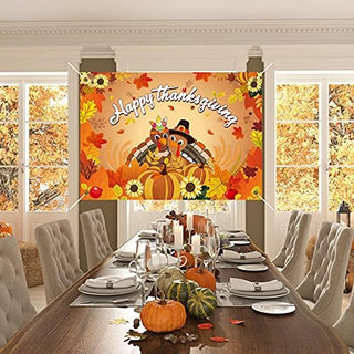 Happy Thanksgiving Fabric Photography Backdrop 7x5 ft 4