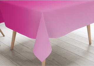 Gradient Tablecloth in Pink and White (54"x108") 5